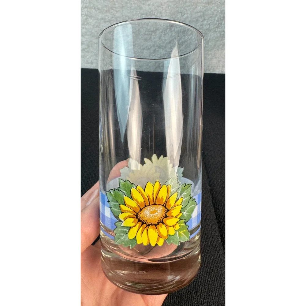 Corelle Impressions Sunsations 16 oz Glasses Set of 4 Glassware - New Old Stock